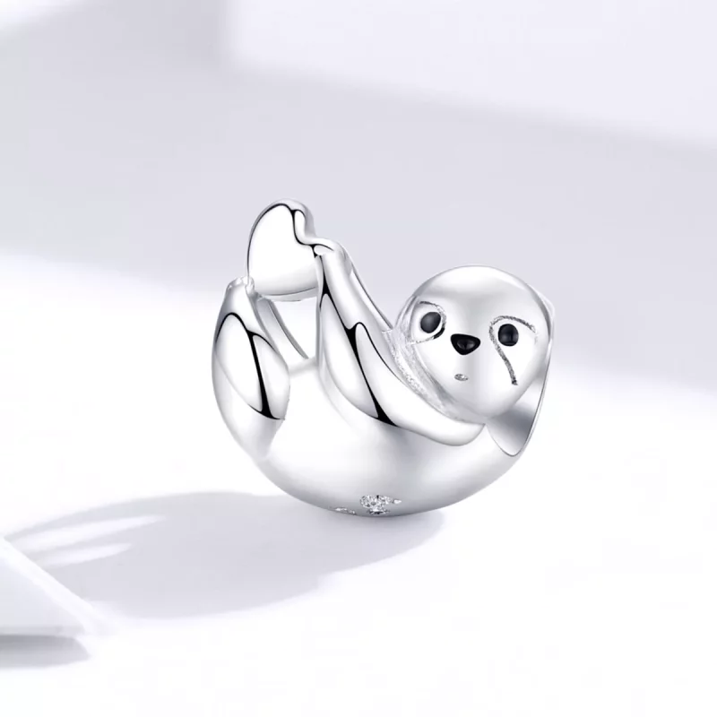 (imagen para) Charm estilo Pandora de pequeño perezoso - BSC109 - Ver 2