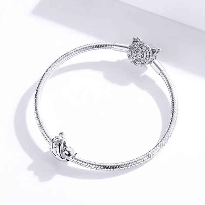 (imagen para) Charm estilo Pandora de pequeño perezoso - BSC109 - Ver 3