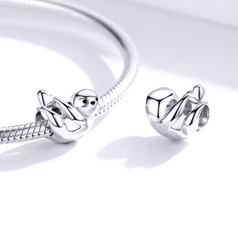 (imagen para) Charm estilo Pandora de pequeño perezoso - BSC109 - Ver 4
