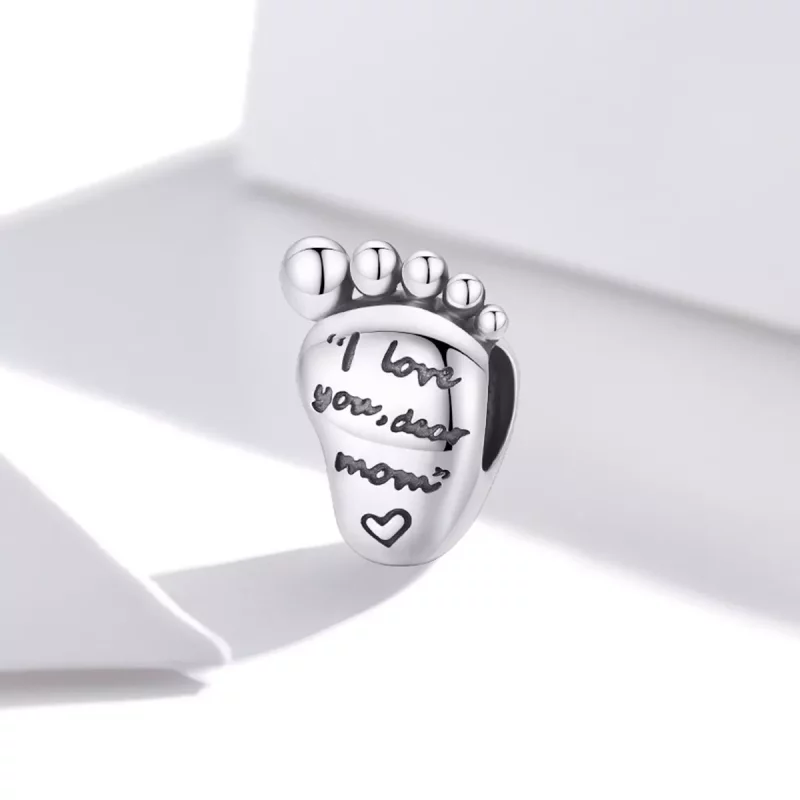 (imagen para) Charm estilo Pandora de pies enamorados - SCC1901 - Ver 2