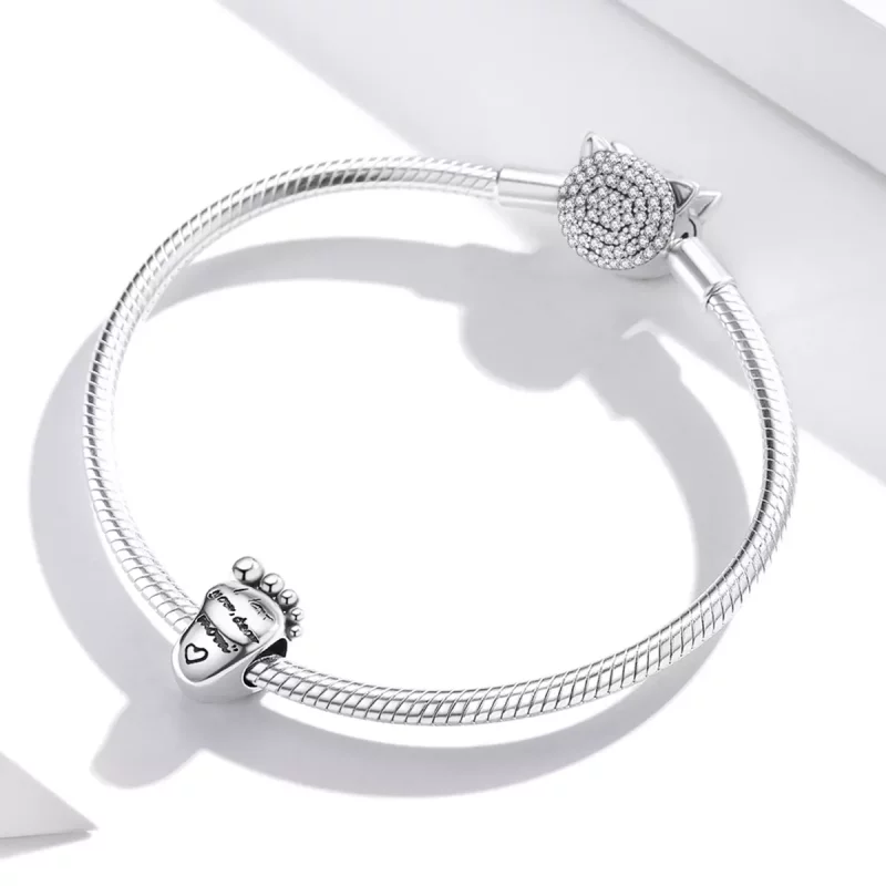 (imagen para) Charm estilo Pandora de pies enamorados - SCC1901 - Ver 3