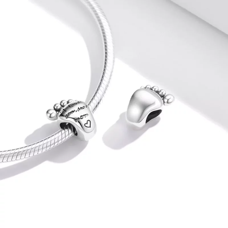 (imagen para) Charm estilo Pandora de pies enamorados - SCC1901 - Ver 4