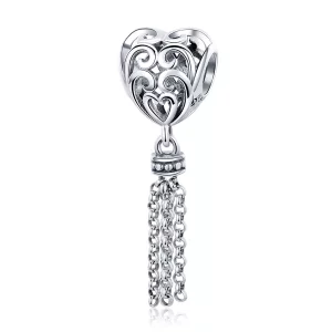 (imagen para) Charm estilo Pandora de plata con abertura en forma de atrapasueños - SCC722
