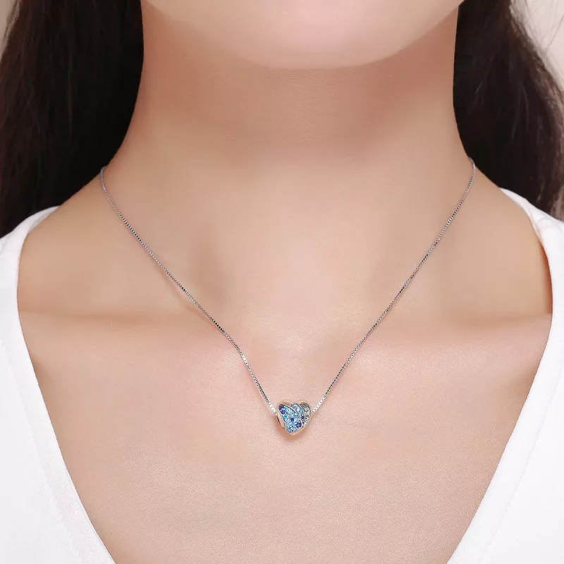 (imagen para) Charm estilo Pandora de plata con diseño de amor de mariposa - SCC653 - Ver 6