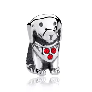 (imagen para) Charm estilo Pandora de plata con diseño de Golden Retriever - SCC016