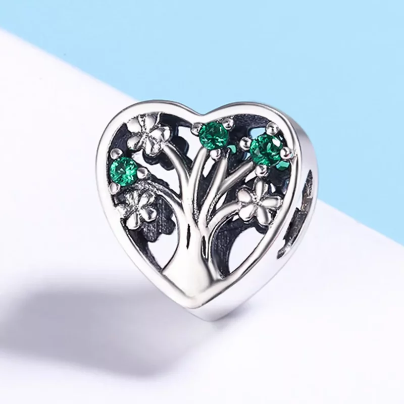 (imagen para) Charm estilo Pandora de plata con árbol de la vida - SCC221 - Ver 3