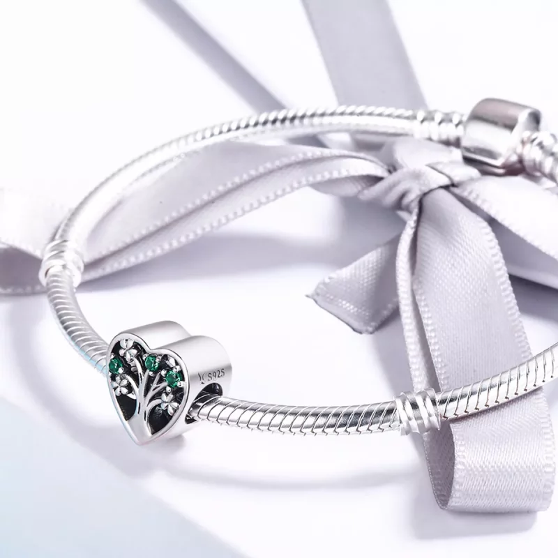 (imagen para) Charm estilo Pandora de plata con árbol de la vida - SCC221 - Ver 4