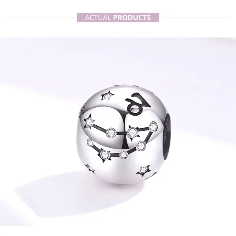(imagen para) Charm estilo Pandora de plata con signo de Capricornio - SCC1218-10 - Ver 2