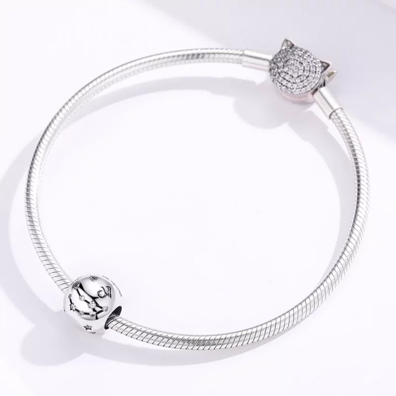 (imagen para) Charm estilo Pandora de plata con signo de Capricornio - SCC1218-10 - Ver 3