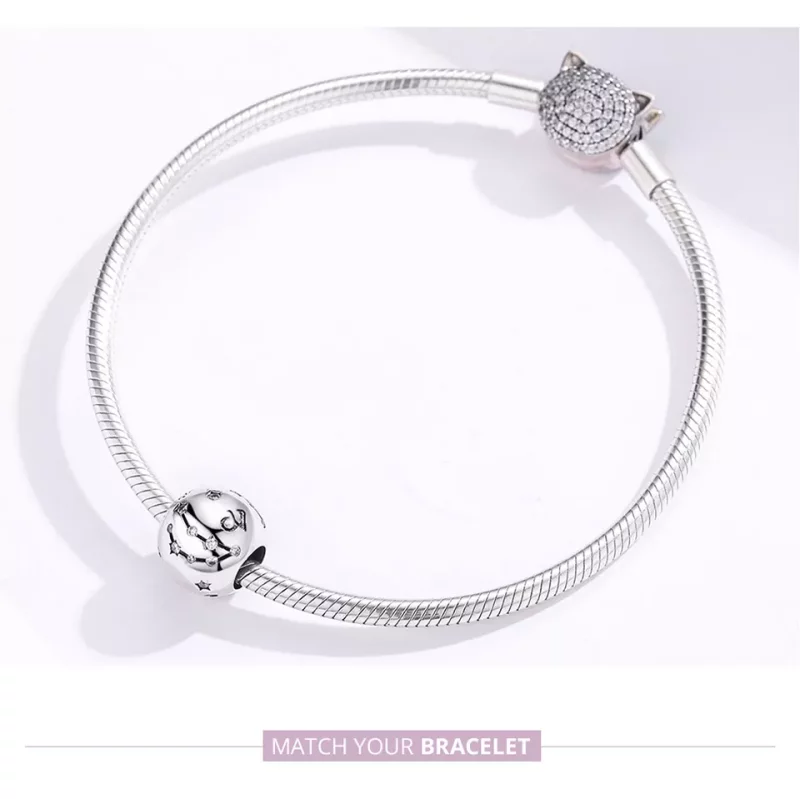 (imagen para) Charm estilo Pandora de plata con signo de Capricornio - SCC1218-10 - Ver 5