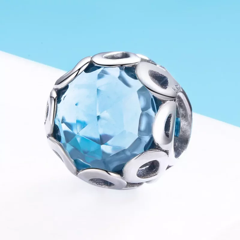 (imagen para) Charm estilo Pandora de plata con símbolo infinito - SCC755 - Ver 2