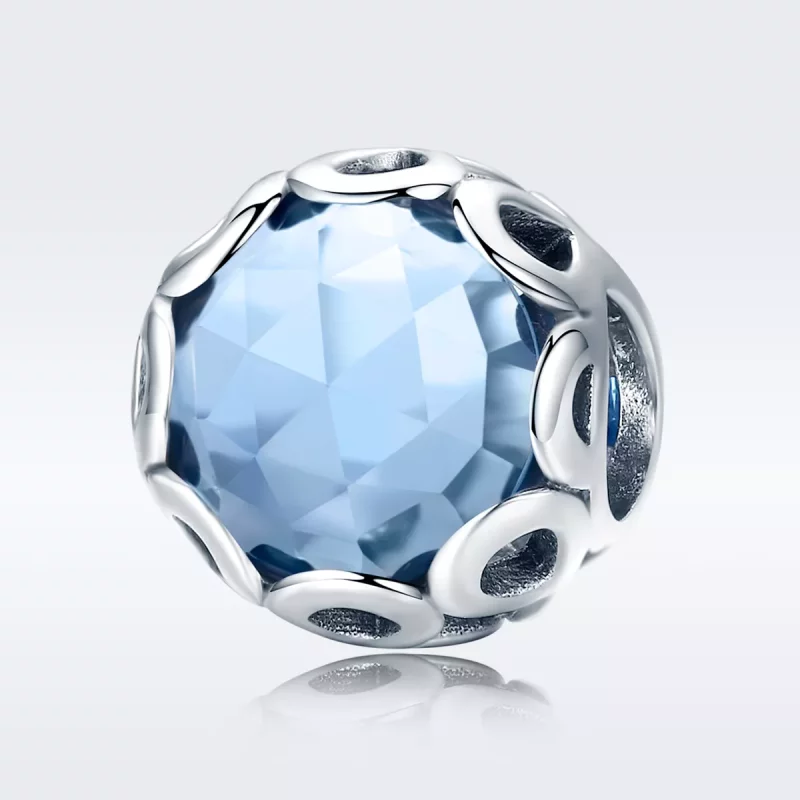 (imagen para) Charm estilo Pandora de plata con símbolo infinito - SCC755 - Ver 3