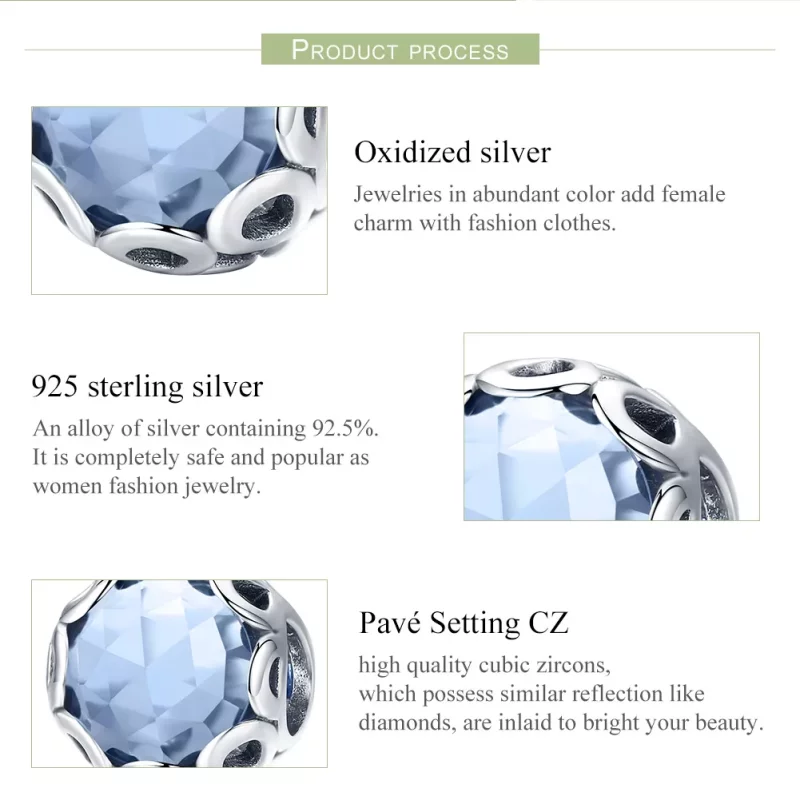 (imagen para) Charm estilo Pandora de plata con símbolo infinito - SCC755 - Ver 7