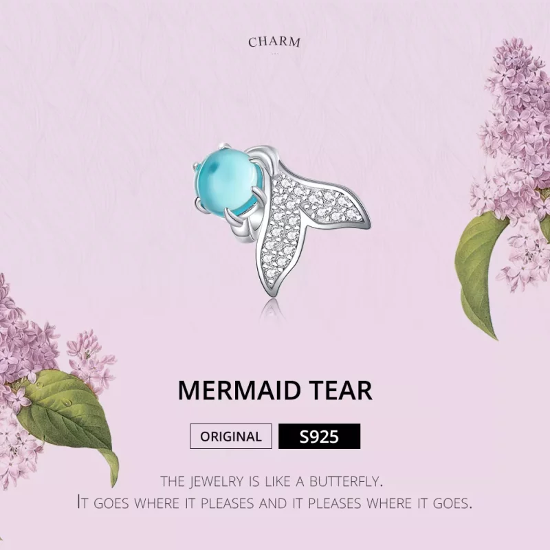 (imagen para) Charm estilo Pandora de plata Lágrimas de Sirena - SCC1226 - Ver 2