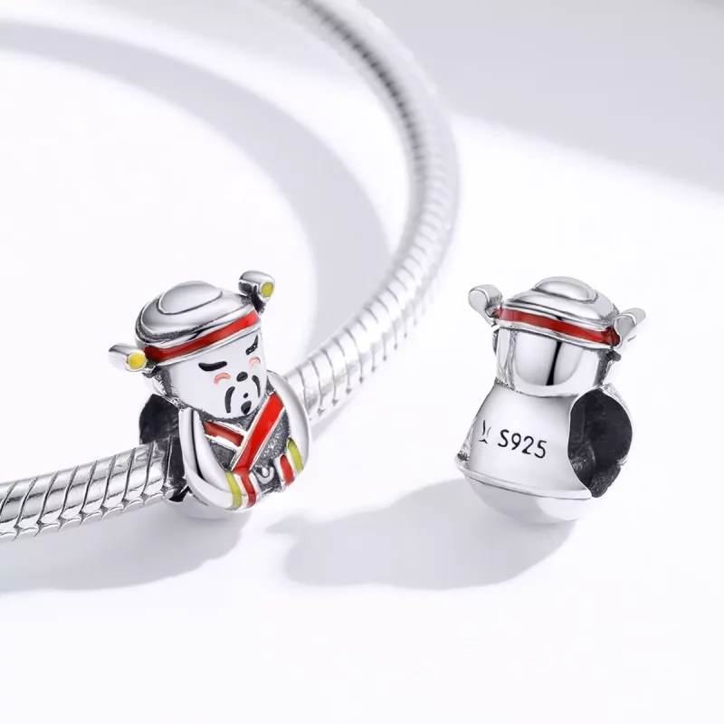 (imagen para) Charm estilo Pandora de plata Maestro de la Riqueza - SCC1373 - Ver 4