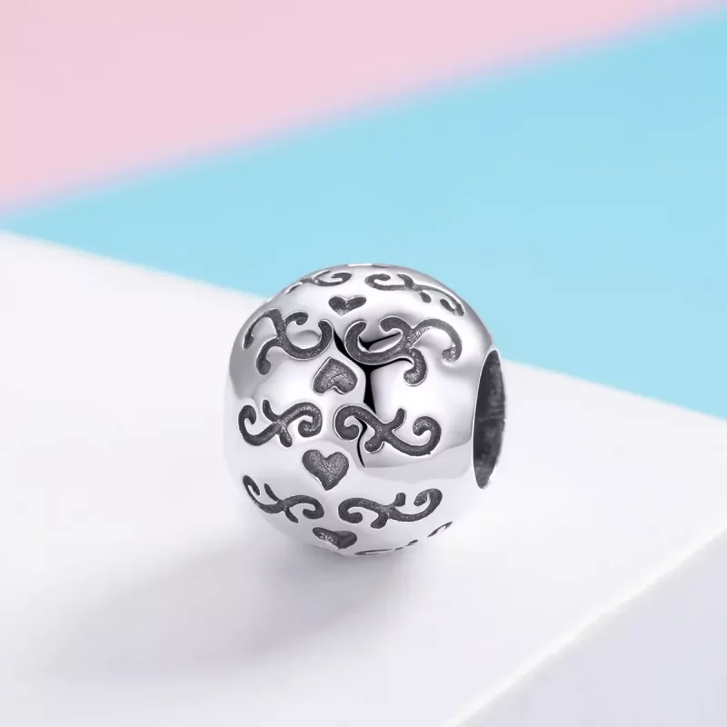 (imagen para) Charm estilo Pandora de plata "Mi Vida Feliz" - SCC966 - Ver 2
