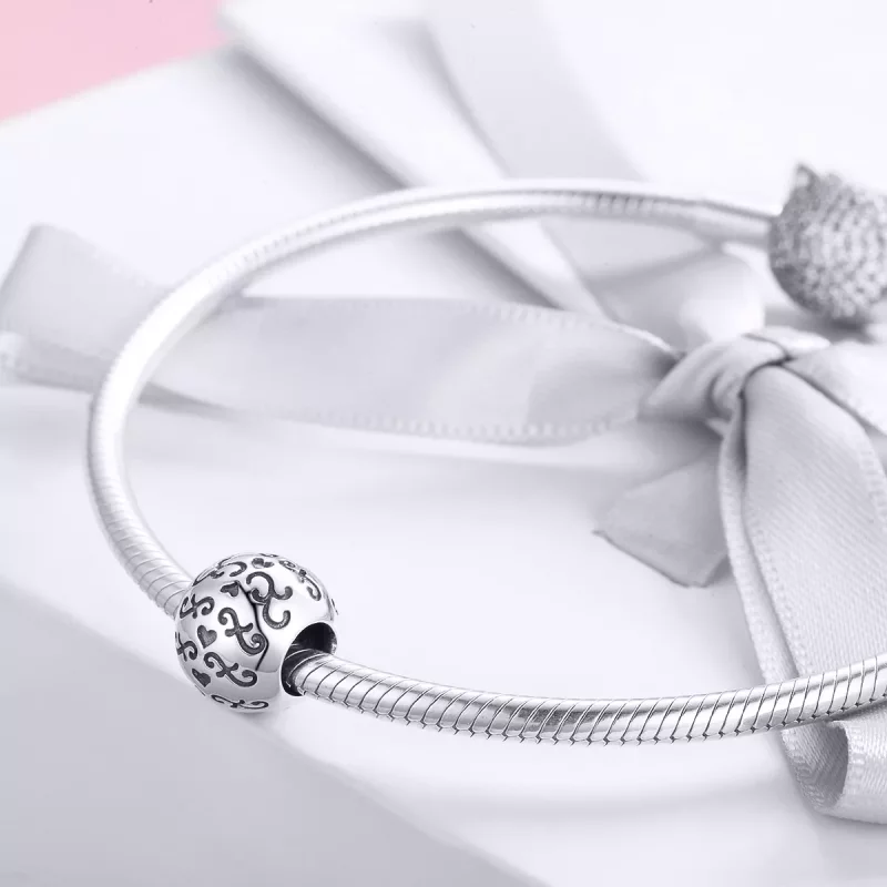 (imagen para) Charm estilo Pandora de plata "Mi Vida Feliz" - SCC966 - Ver 3