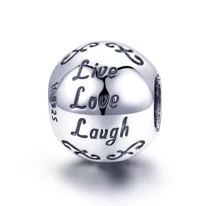 Charm estilo Pandora de plata "Mi Vida Feliz" - SCC966 (imagen para) Charm estilo Pandora de plata "Mi Vida Feliz" - SCC966