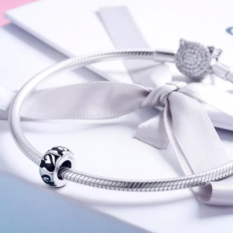(imagen para) Charm estilo Pandora de Silueta de Gato - SCC825 - Ver 4