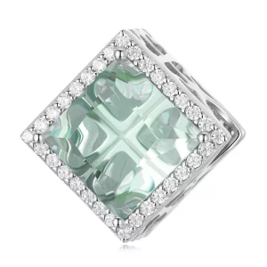 (imagen para) Charm estilo Pandora de trébol de cuatro hojas - BSC667
