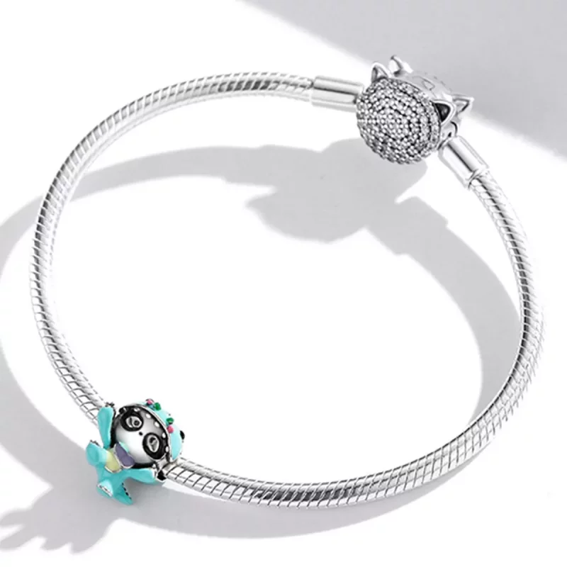 (imagen para) Charm estilo Pandora divertido de panda - SCC1933 - Ver 3