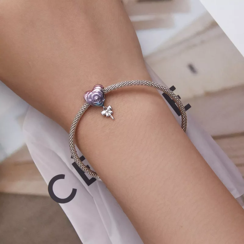 (imagen para) Charm estilo Pandora en forma de piruleta arcoíris - SCC2391 - Ver 5