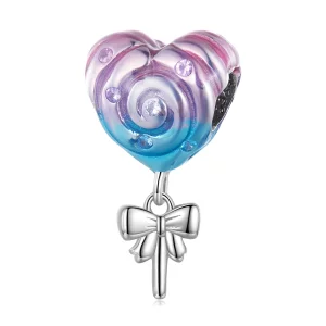 (imagen para) Charm estilo Pandora en forma de piruleta arcoíris - SCC2391
