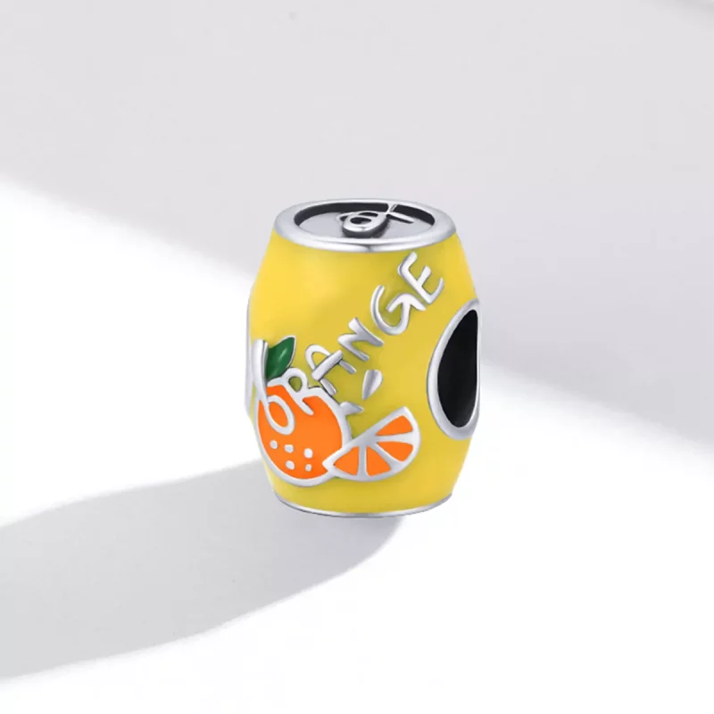 (imagen para) Charm estilo Pandora en miniatura de jugo de naranja - SCC1948 - Ver 2