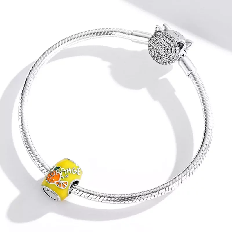 (imagen para) Charm estilo Pandora en miniatura de jugo de naranja - SCC1948 - Ver 4