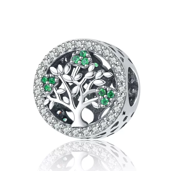 (imagen para) Charm estilo Pandora en plata con diseño de árbol de la vida - SCC919