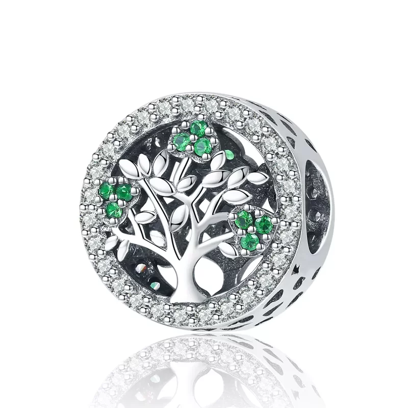 (imagen para) Charm estilo Pandora en plata con diseño de árbol de la vida - SCC919