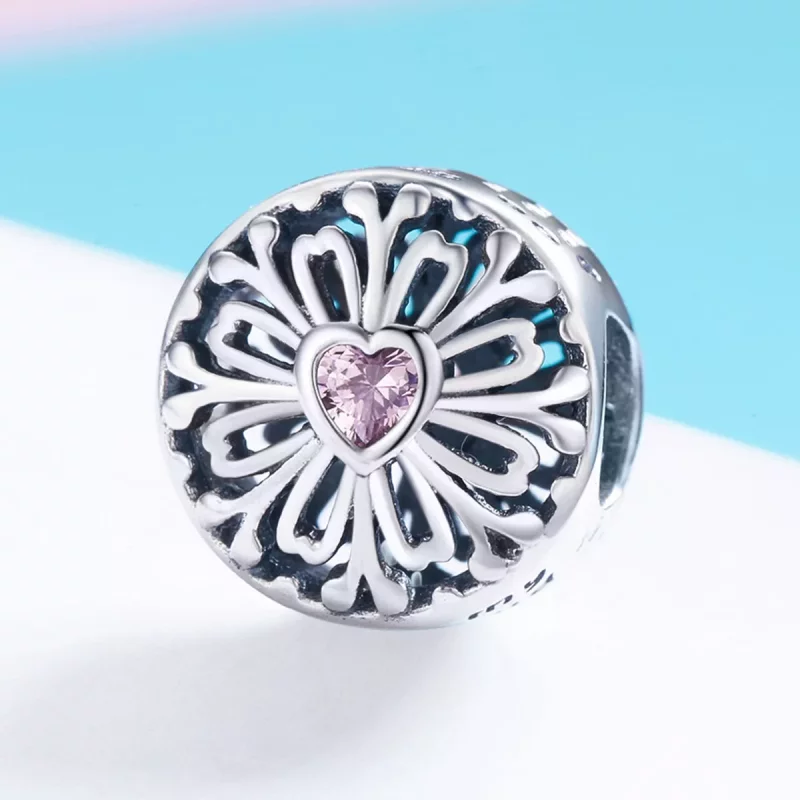 (imagen para) Charm estilo Pandora Flor de la Amistad - SCC740 - Ver 2