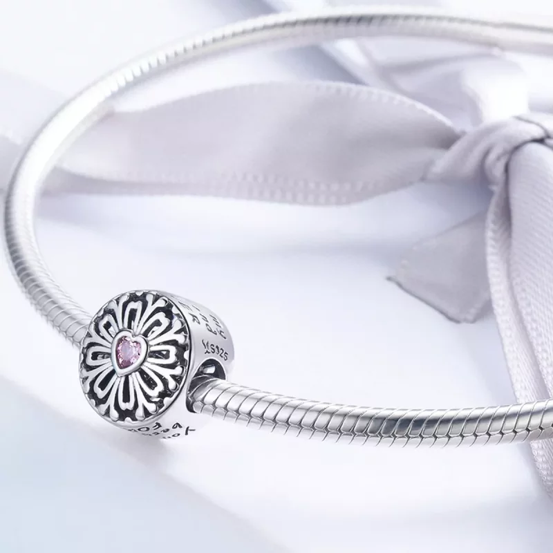 (imagen para) Charm estilo Pandora Flor de la Amistad - SCC740 - Ver 3