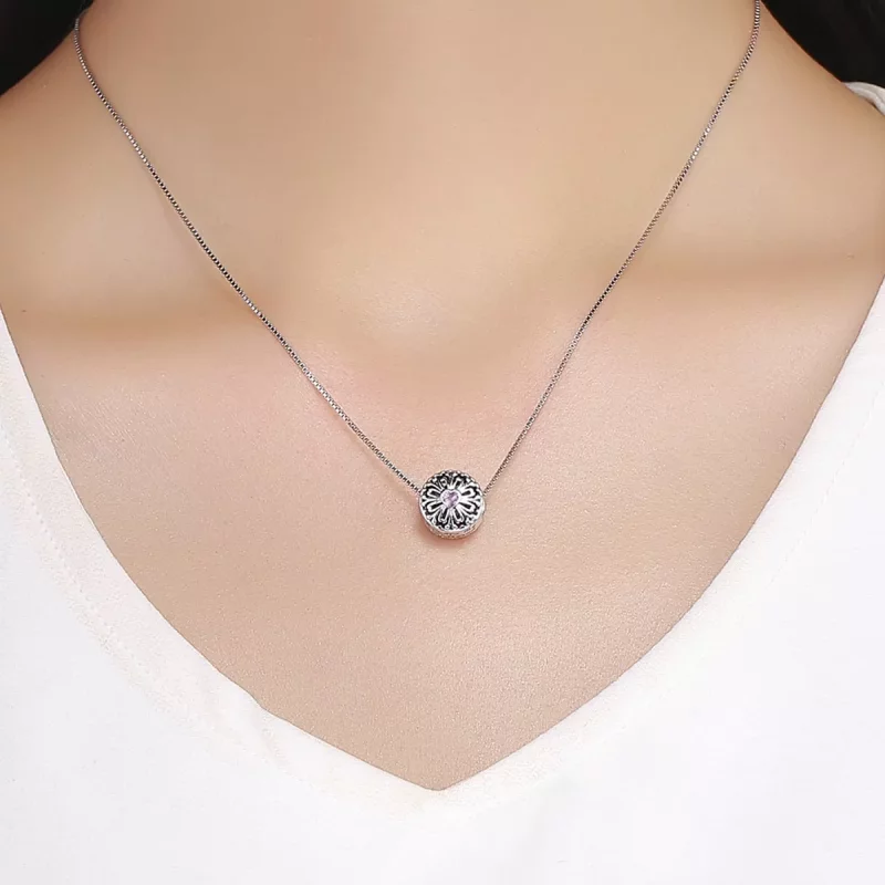 (imagen para) Charm estilo Pandora Flor de la Amistad - SCC740 - Ver 5