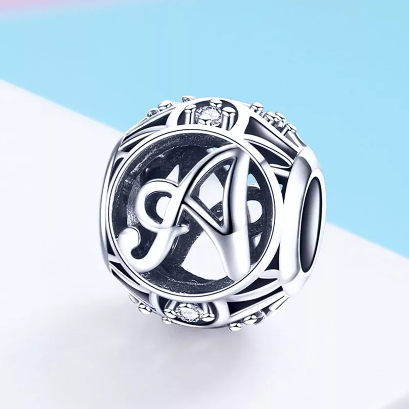 (imagen para) Charm estilo Pandora letra-A - SCC738-A - Ver 2