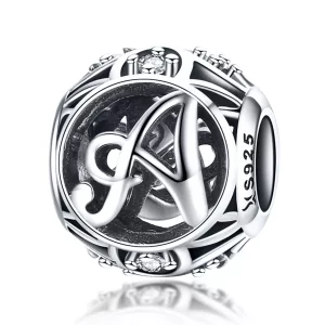 Charm estilo Pandora letra-A - SCC738-A (imagen para) Charm estilo Pandora letra-A - SCC738-A