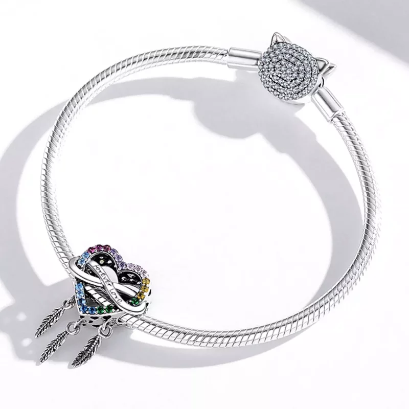 (imagen para) Charm estilo Pandora Love Dream Catcher - BSC506 - Ver 3