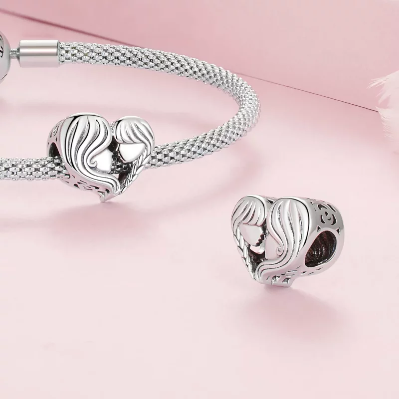 (imagen para) Charm estilo Pandora Madre e Hija - BSC687 - Ver 4