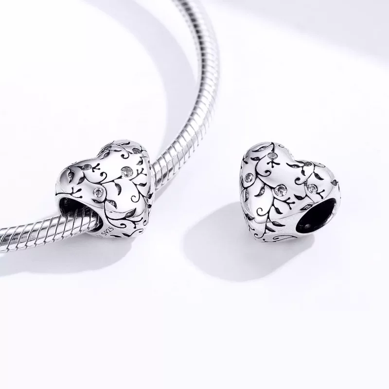 (imagen para) Charm estilo Pandora plateado con diseños retro - SCC1323 - Ver 4