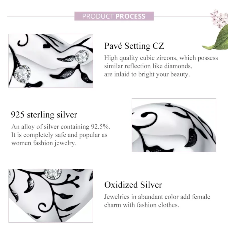 (imagen para) Charm estilo Pandora plateado con diseños retro - SCC1323 - Ver 8