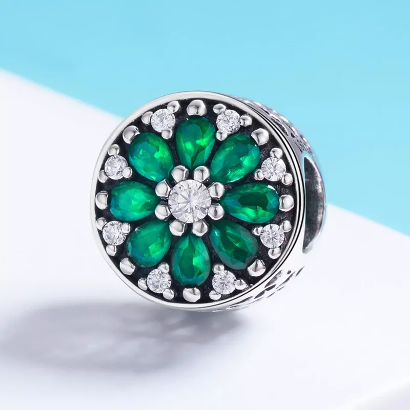 (imagen para) Charm estilo Pandora verde verano - SCC629 - Ver 3