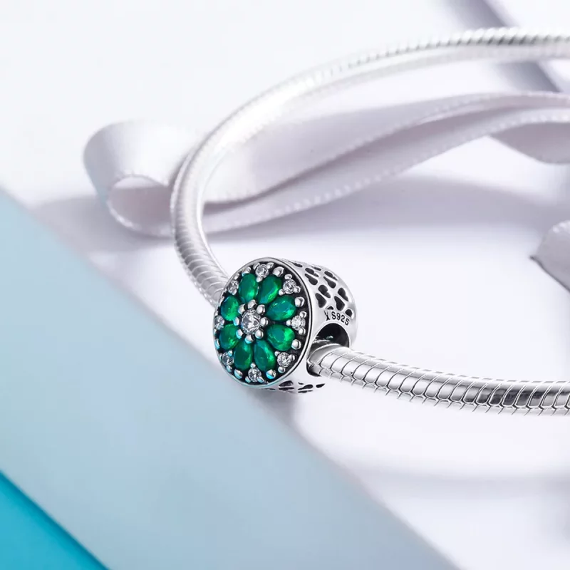 (imagen para) Charm estilo Pandora verde verano - SCC629 - Ver 4