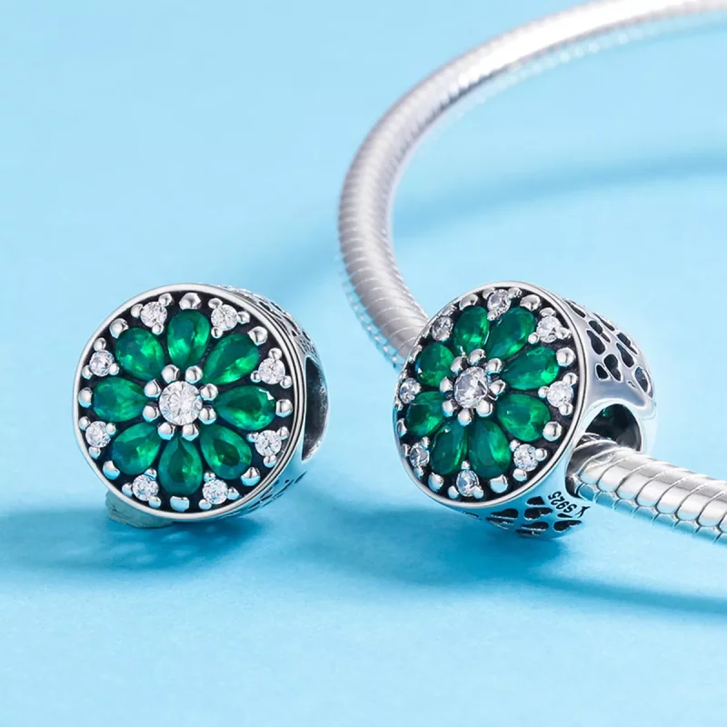 (imagen para) Charm estilo Pandora verde verano - SCC629 - Ver 5