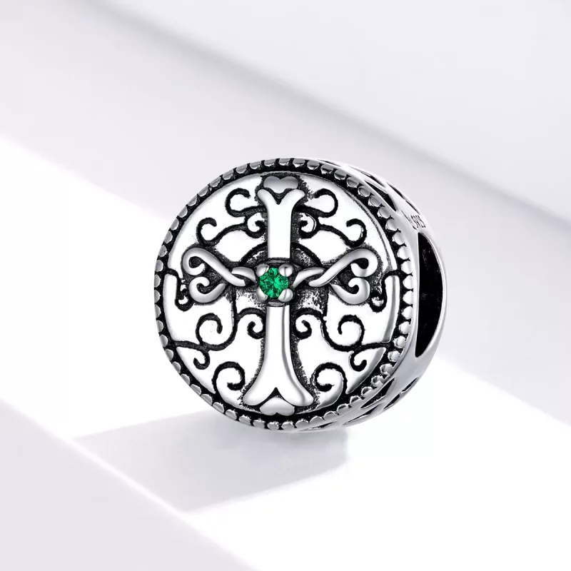 (imagen para) Charm estilo Pandora Vintage de Cruz - SCC1510 - Ver 2