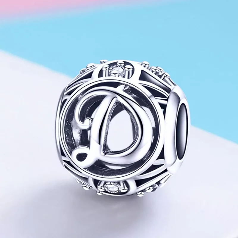 (imagen para) Charm Letra D estilo Pandora - SCC738-D - Ver 2