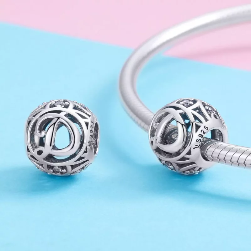 (imagen para) Charm Letra D estilo Pandora - SCC738-D - Ver 3