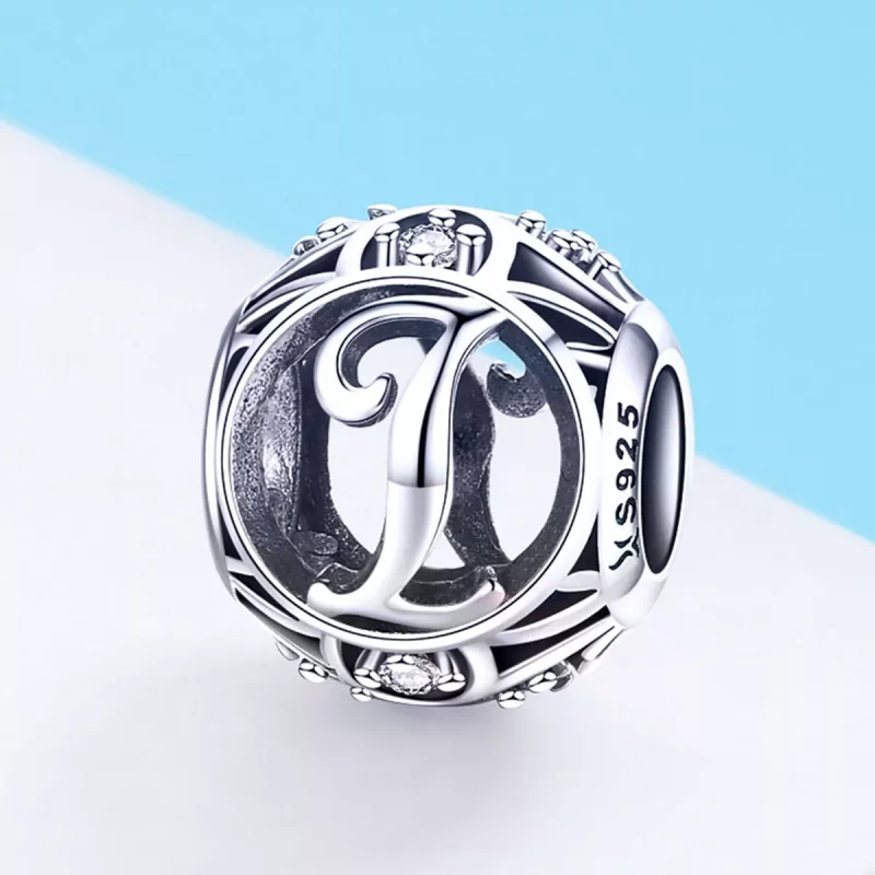 (imagen para) Charm letra I estilo Pandora - SCC738-I - Ver 2