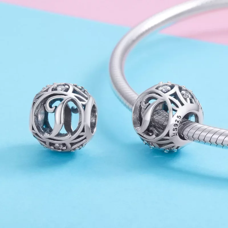 (imagen para) Charm letra I estilo Pandora - SCC738-I - Ver 3