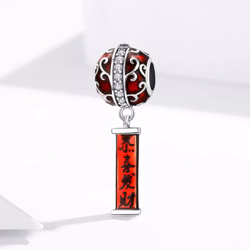 (imagen para) Charm Linterna de Plata Estilo Pandora - BSC134 - Ver 3
