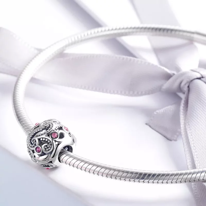 (imagen para) Charm Messenger de Amor en Plata Estilo Pandora - SCC1014 - Ver 3